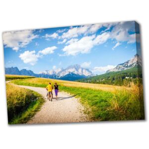 Family photo on canvas