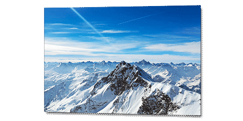 Photo poster of a snowy mountain scenic picture
