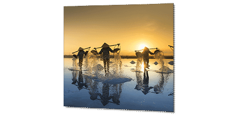Square print of an unusual travel photo