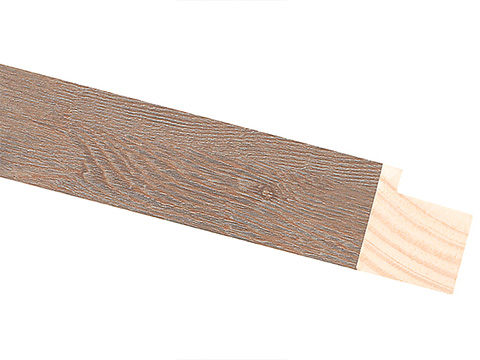 Washed walnut frame.